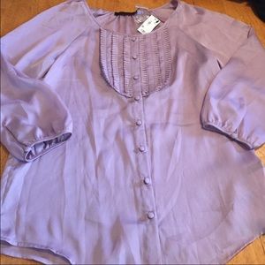 The Limited Purple Blouse